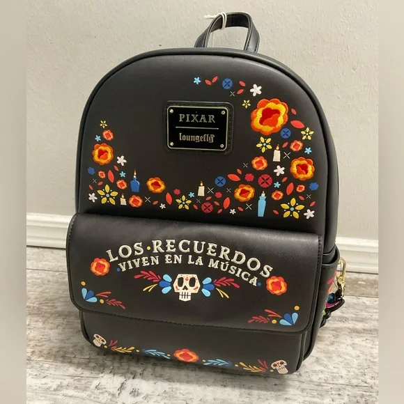 NWT Loungefly coco floral backpack and wallet in set - Picture 3 of 8